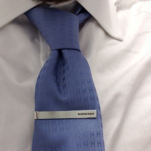 BURBERRY Tie Clip - Silver Plated -100% Authentic